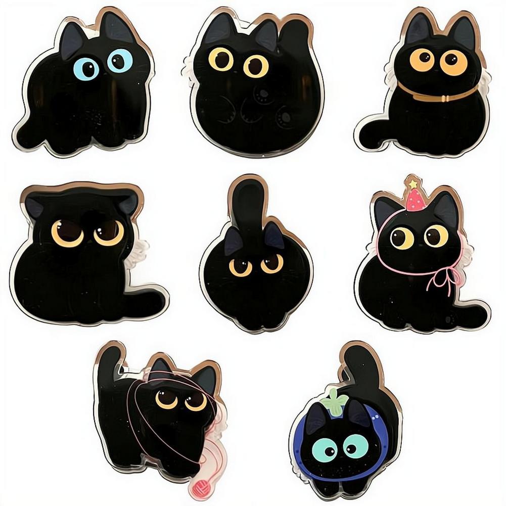 Food Snacks That Are Black - Clips de scellage en acrylique motif