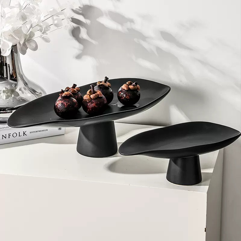 Food Snacks That Are Black - Plateau de rangement en résine noir