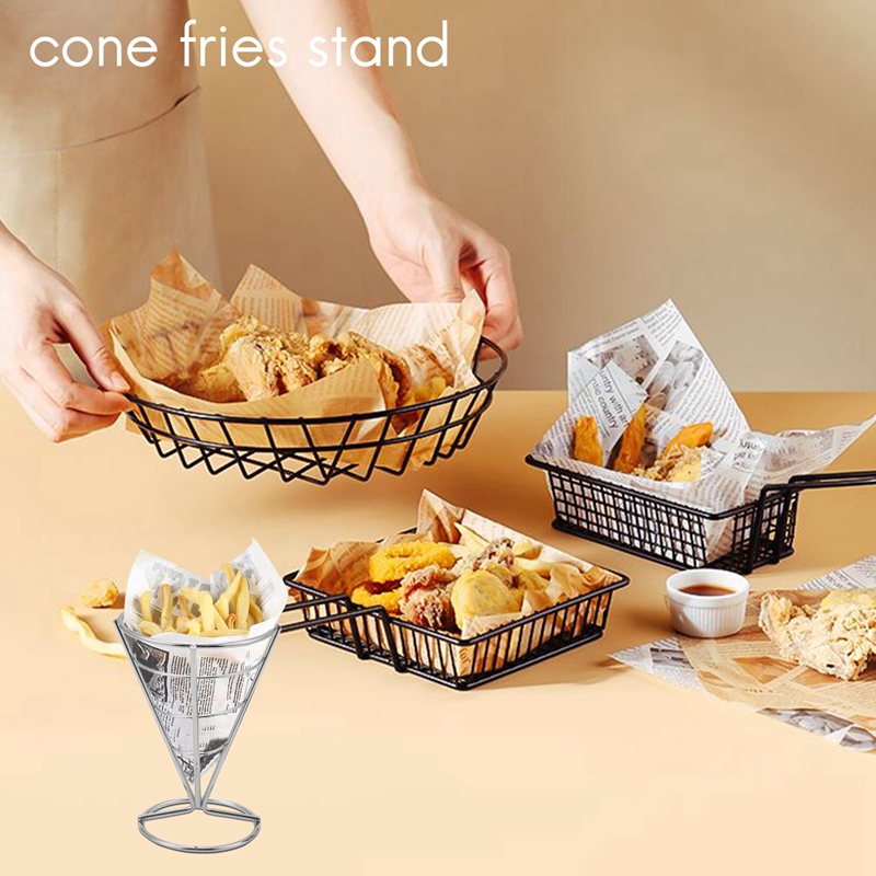 Lot de 4 supports coniques pou - Food Snacks Basket avis et prix