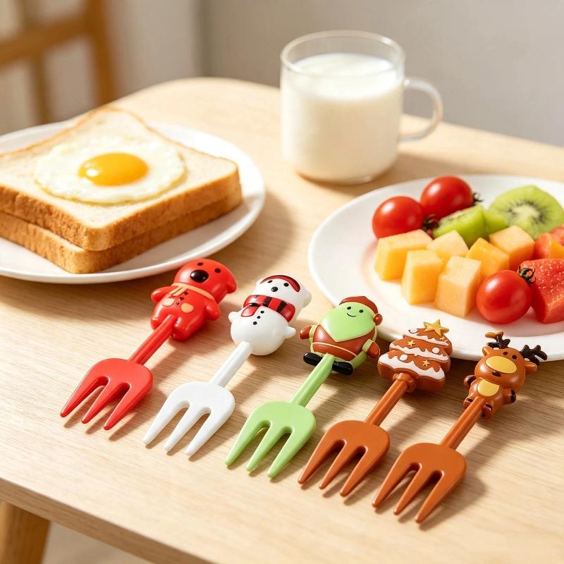 Lot de 10 fourchettes à fruits - Xmas Food Snacks avis et prix
