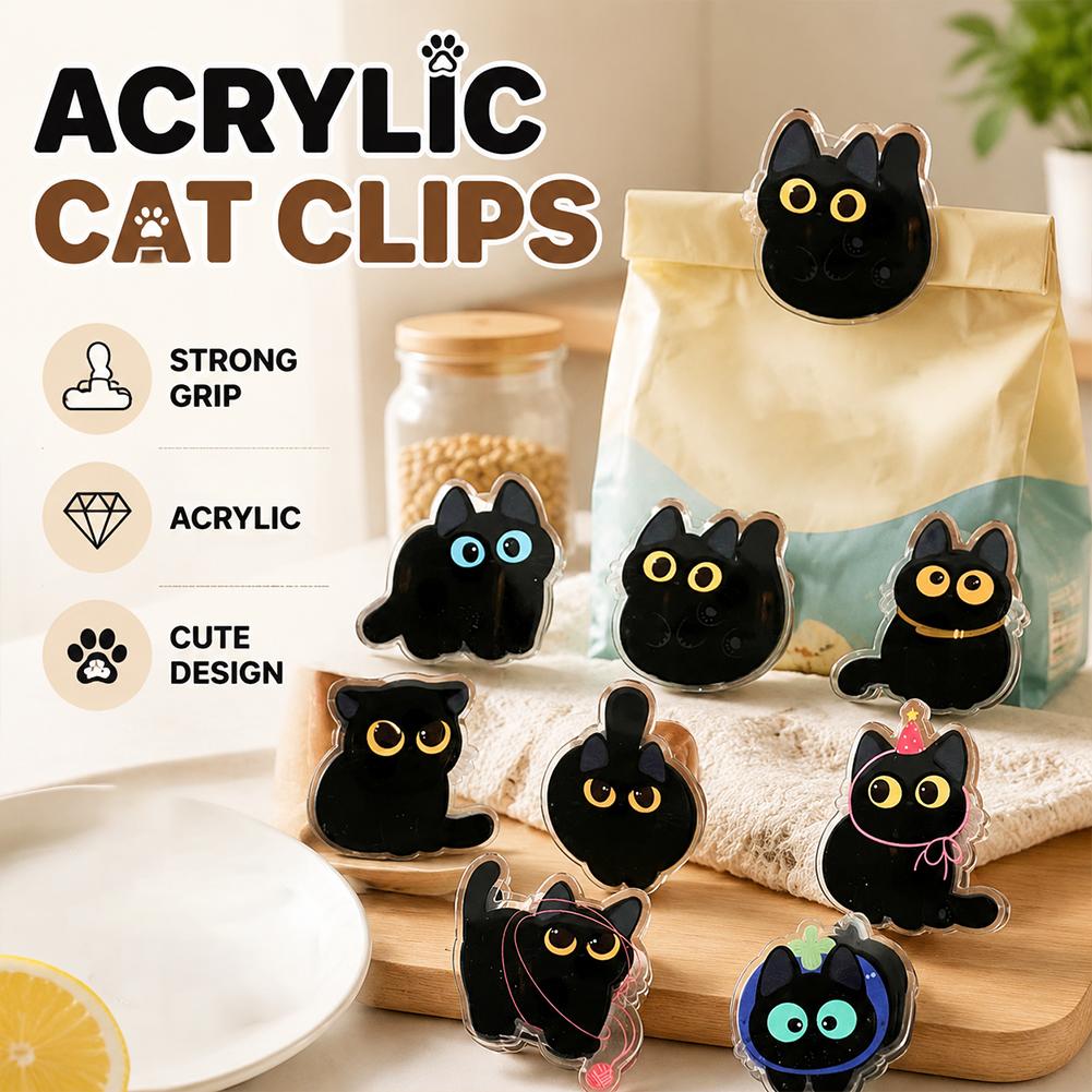 Clips de scellage en acrylique - Food Snacks That Are Black avis et prix