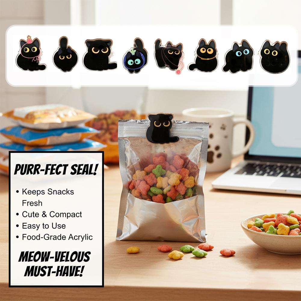 Clips de scellage en acrylique - Food Snacks That Are Black avis et prix
