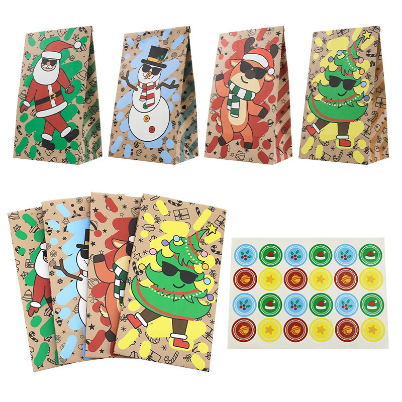 Sacs en papier de Noël 24 pièc - Xmas Food Snacks avis et prix
