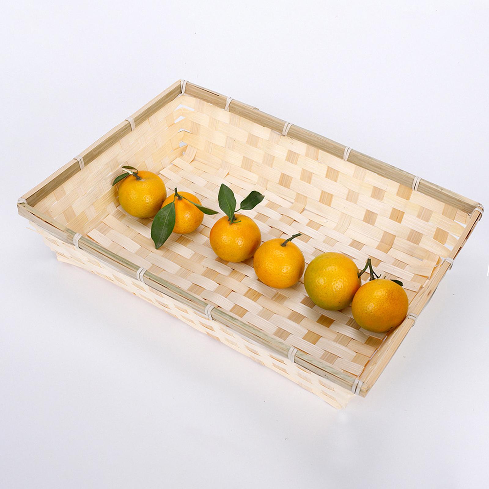 Panier de service tressé natur - Food Snacks Basket avis et prix