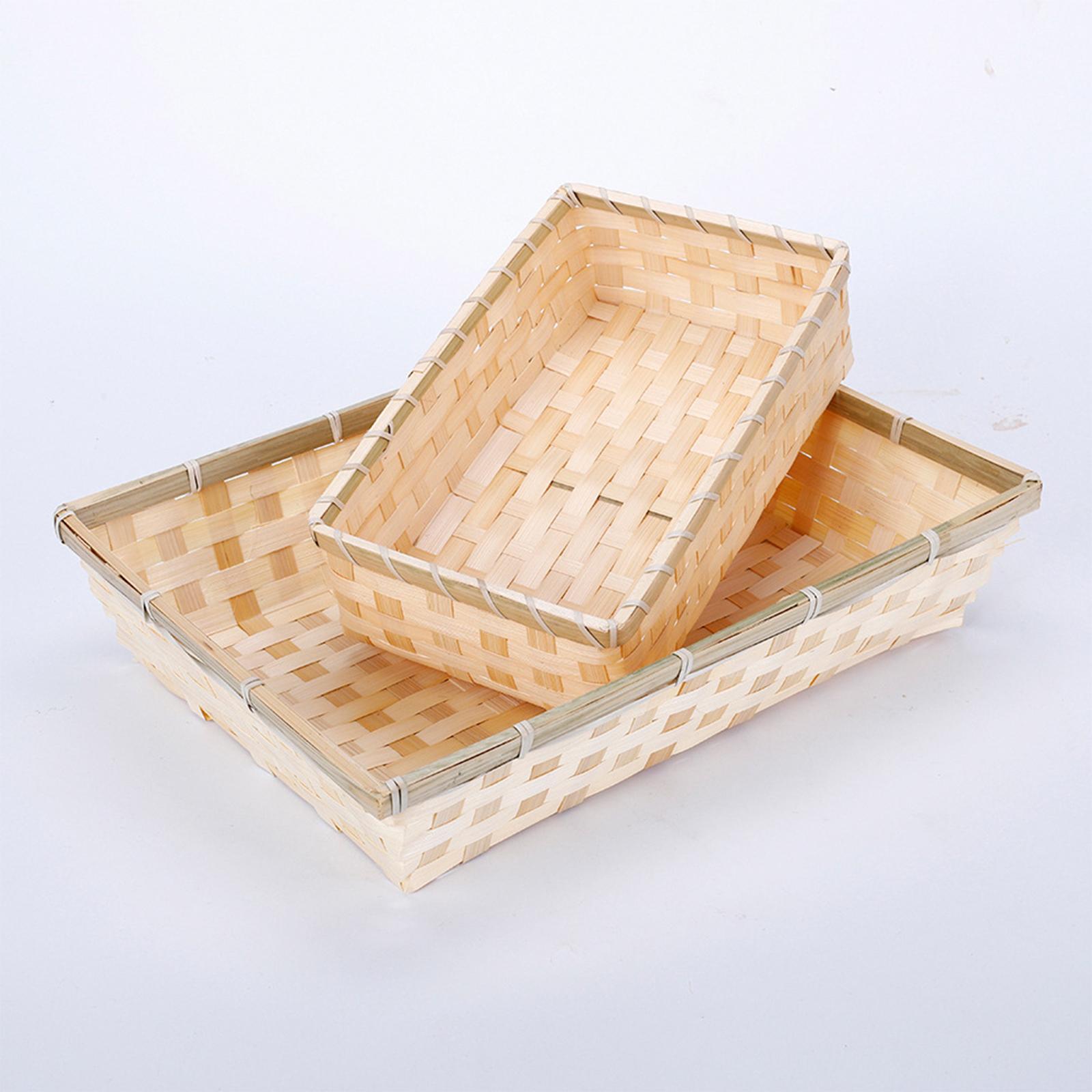 Panier de service tressé natur - Food Snacks Basket avis et prix